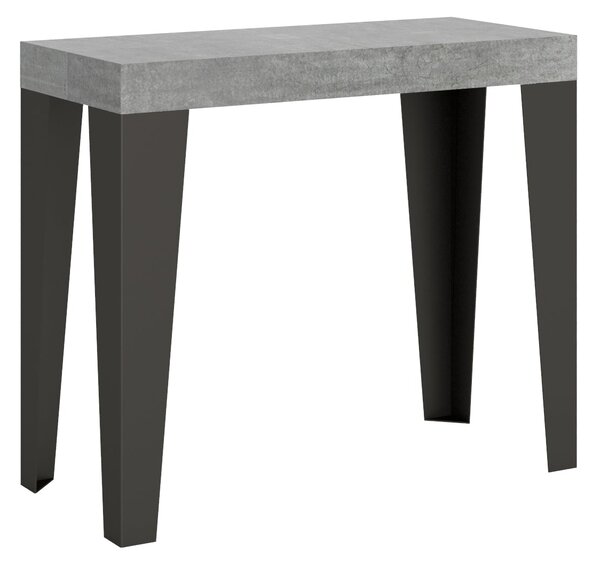 Consolle Allungabile 90-196x40x77 cm in Nobilitato Grigio