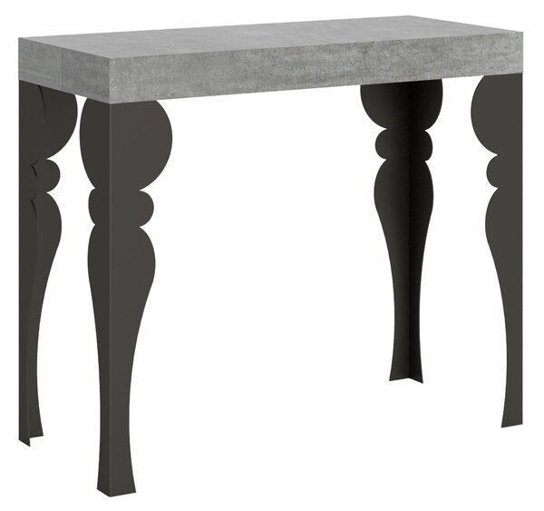 Consolle Allungabile 90-196x40x77 cm in Nobilitato Grigio