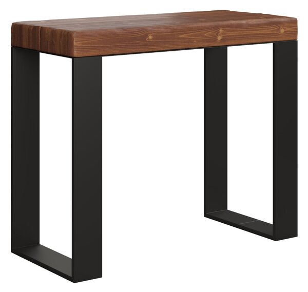 Consolle Allungabile 90-290x40x77 cm in Nobilitato Marrone