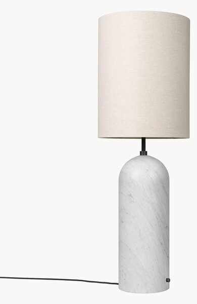 Lampada da terra con luce regolabile e base in marmo Gravity, alt. 130 cm
