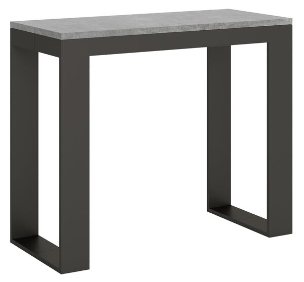 Consolle Allungabile 90-300x40x77 cm in Nobilitato Grigio