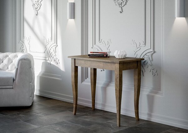 Consolle Allungabile 90-308x48x77 cm in Nobilitato Marrone