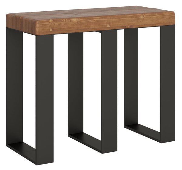 Consolle Allungabile 90-290x40x77 cm in Nobilitato Marrone