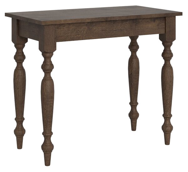 Consolle Allungabile 90-308x48x77 cm in Nobilitato Marrone