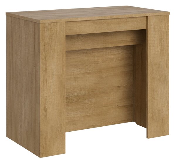 Consolle Allungabile 90-296x48x77 cm in Nobilitato Marrone