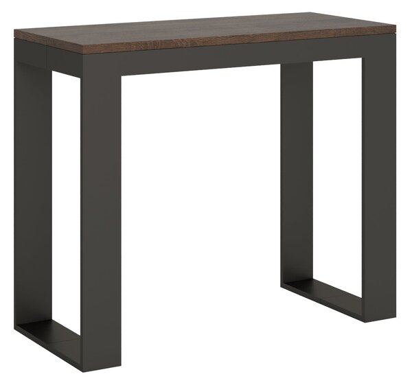 Consolle Allungabile 90-196x40x77 cm in Nobilitato Marrone
