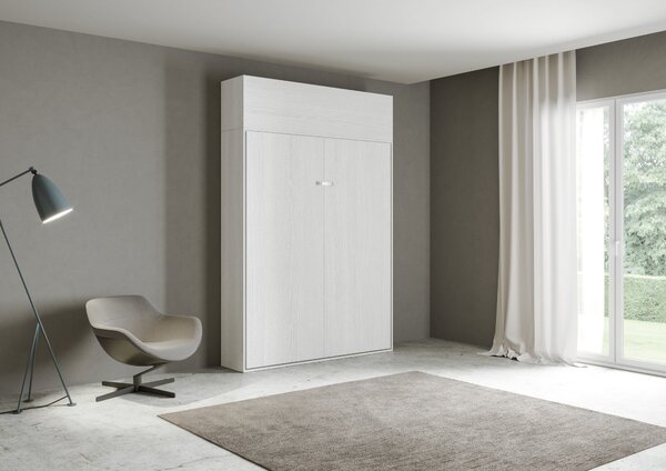 Letto 1 Piazza e Mezzo a Scomparsa Salvaspazio Kentaro H250 cm Bianco