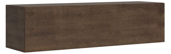 Mobile Pensile TV con Anta a Ribalta e Foro Passacavi 153,6x40x39,5 cm Noce