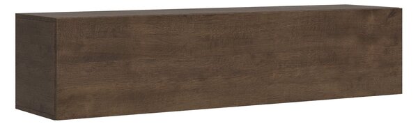 Mobile Pensile TV con Anta a Ribalta e Foro Passacavi 173,6x40x39,5 cm Noce