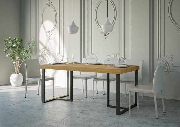 Tavolo 180x90x76 cm Apollo Fix Quercia Naturale