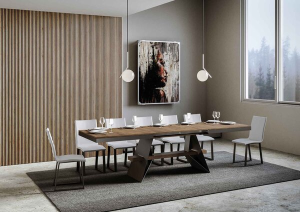 Tavolo Allungabile 160-264x90x77 cm Baita Evolution Noce