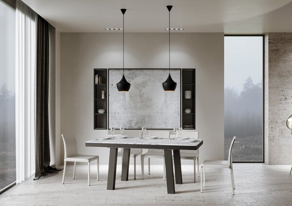 Tavolo Allungabile 120-224x90x80 cm Bridge Evolution Marmo