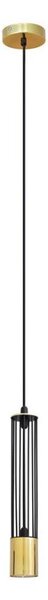 LED Lampadario su corda BARS 1xGU10/4,8W/230V nero/dorato