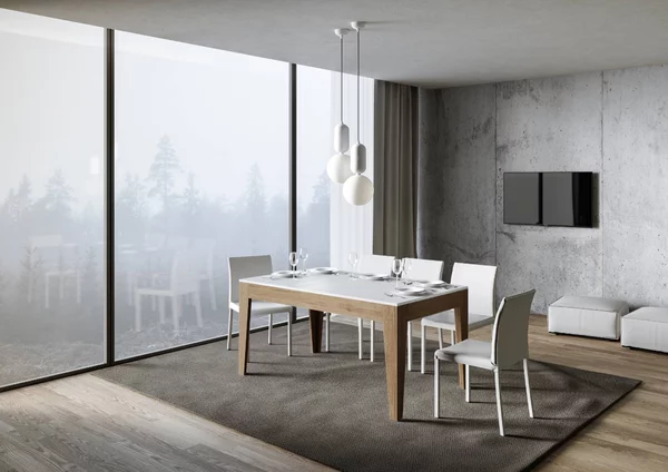 Tavolo Allungabile 160-220x90x77 cm Cico Mix Bianco Frassino