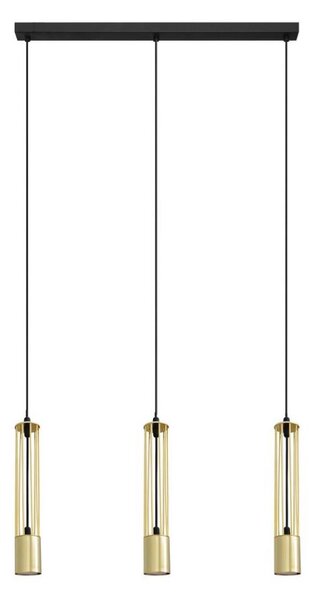LED Lampadario su corda BARS 3xGU10/4,8W/230V dorato