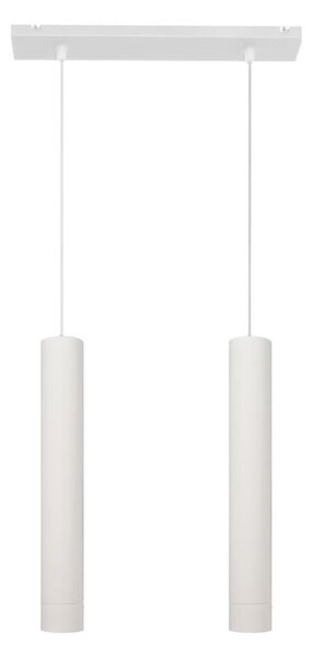 LED Lampadario a sospensione con filo TUBA 2xGU10/4,8W/230V bianco
