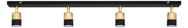 Faretto LED TUBSSON 4xGU10/4,8W/230V nero/oro