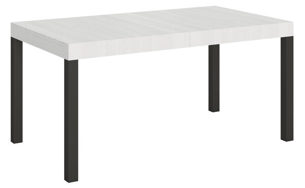 Tavolo Allungabile 160-244x80x77 cm Everyday Bianco Frassino