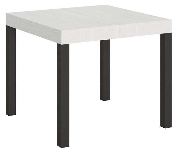 Tavolo Allungabile 90-246x90x77 cm Everyday Bianco Frassino