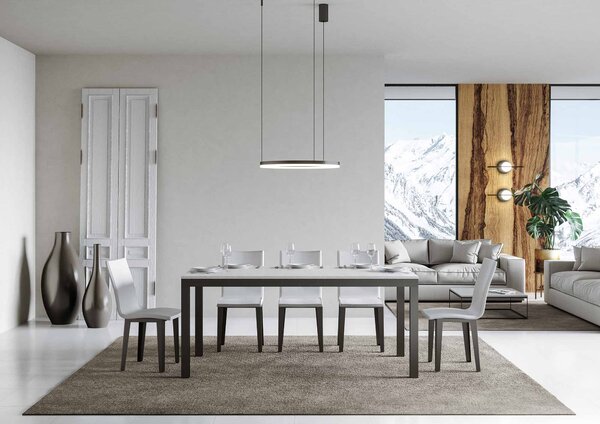 Tavolo Allungabile 160-264x90x80 cm Everyday Evolution Bianco Frassino