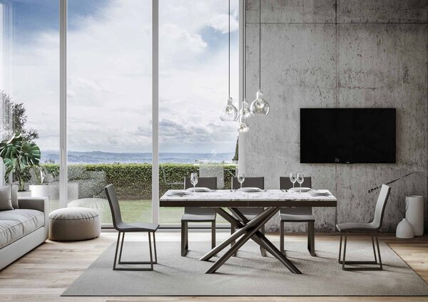 Tavolo Allungabile 180-284x90x80 cm Famas Evolution Marmo