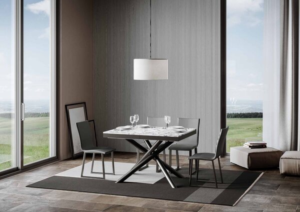 Tavolo Allungabile 120-224x90x80 cm Famas Evolution Marmo