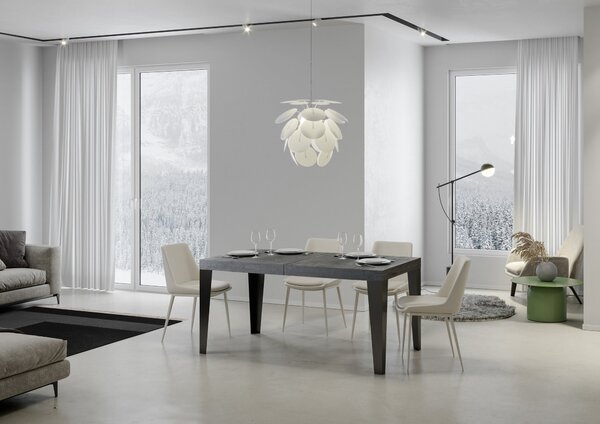 Tavolo Allungabile 160-264x90x77 cm Flame Cemento