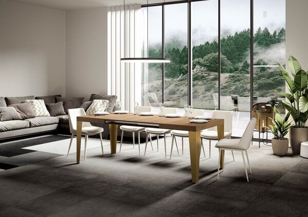 Tavolo Allungabile 160-264x90x77 cm Flame Quercia Naturale