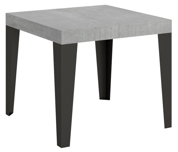 Tavolo Allungabile 90-246x90x77 cm Flame Cemento
