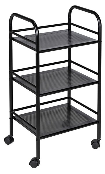 Scaffale mobile in metallo nero 41x75 cm - Wenko