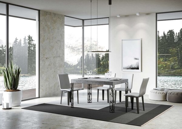 Tavolo 130x90x77 cm Ghibli Fix Cemento