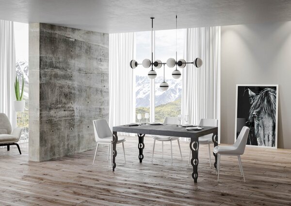 Tavolo Allungabile 180-284x90x77 cm Karamay Cemento