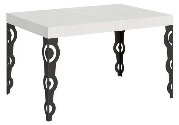 Tavolo Allungabile 140-244x80x77 cm Karamay Bianco Frassino