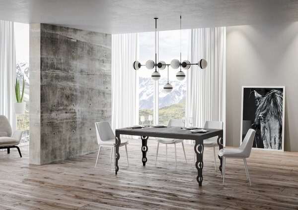 Tavolo Allungabile 160-264x90x80 cm Karamay Evolution Cemento