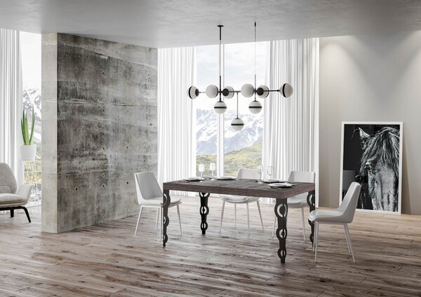 Tavolo 130x90x77 cm Tavolo Karamay Fix Noce