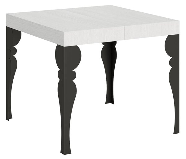 Tavolo Allungabile 90-246x90x77 cm Paxon Bianco Frassino