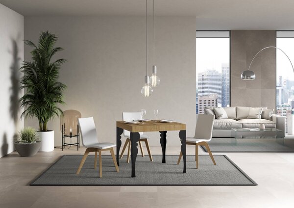 Tavolo Allungabile 90-246x90x77 cm Paxon Quercia Naturale