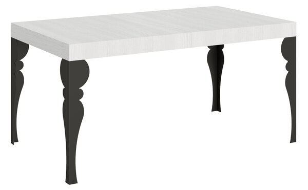 Tavolo Allungabile 160-244x80x77 cm Paxon Bianco Frassino