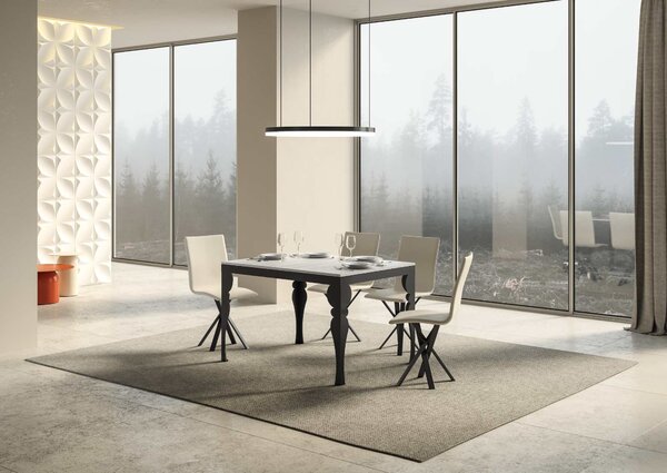 Tavolo Allungabile 120-224x90x80 cm Paxon Evolution Bianco Frassino