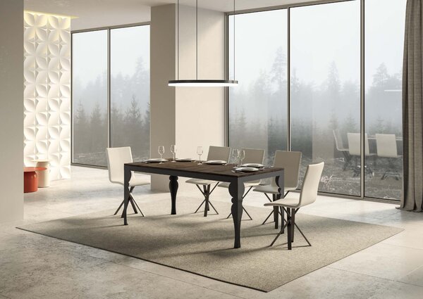 Tavolo Allungabile 160-264x90x80 cm Paxon Evolution Noce