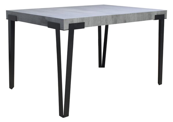 Tavolo 130x90x77 cm Rio Fix Cemento