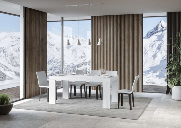 Tavolo Allungabile 200/304x90x77 cm Roxell Bianco Frassino