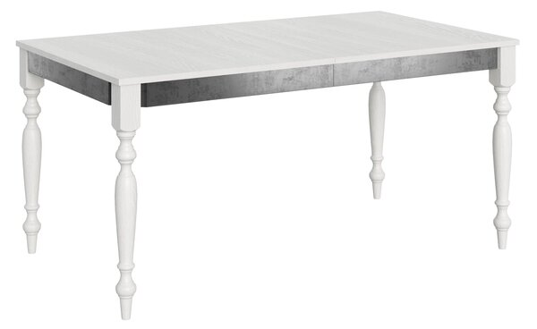 Tavolo Allungabile 160-264x90x80 cm Romagna Iron Bianco Frassino