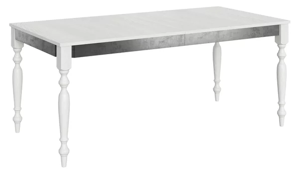 Tavolo Allungabile 180-284x90x80 cm Romagna Iron Bianco Frassino
