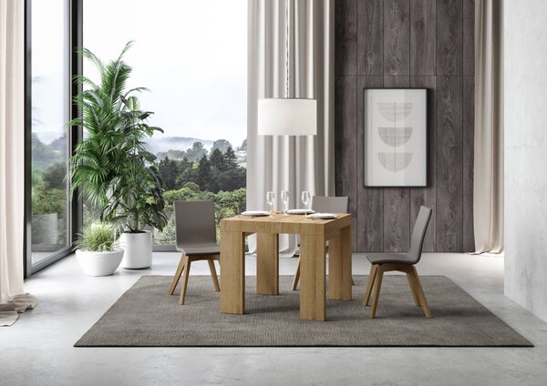 Tavolo Allungabile 90-246x90x77 cm Roxell Quercia Naturale