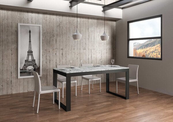 Tavolo Allungabile 160-264x90x80 cm Tecno Evolution Marmo