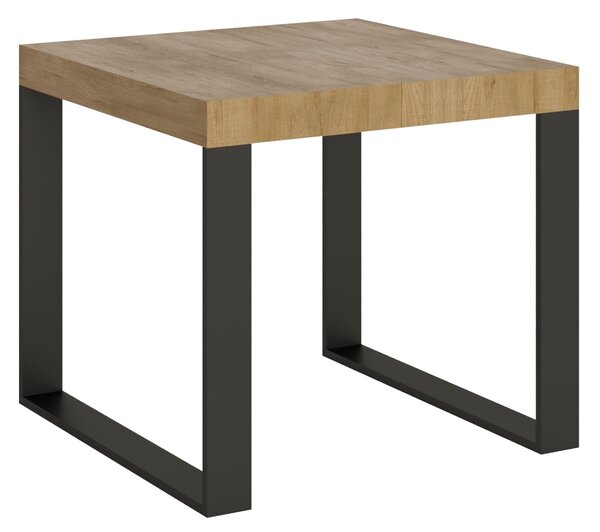 Tavolo Allungabile 90-246x90x77 cm Tecno Quercia Naturale