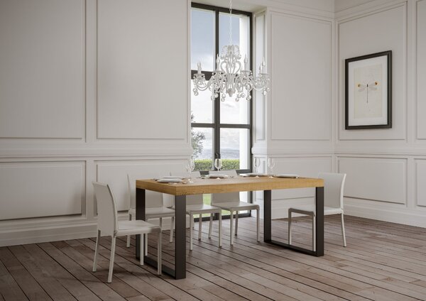 Tavolo 160x90x77 cm Tecno fix Quercia Naturale