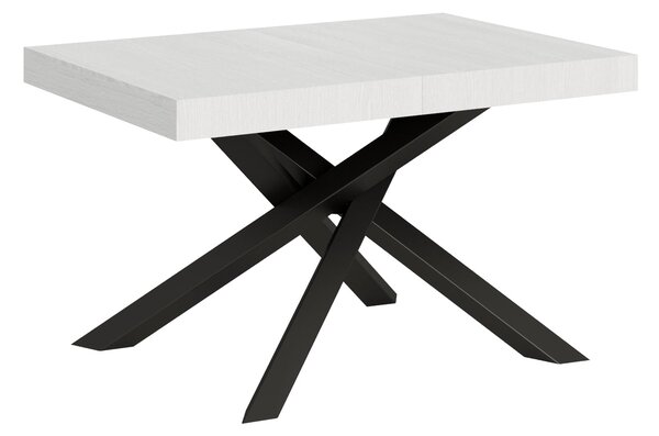 Tavolo Allungabile 120-224x90x77 cm Volantis Bianco Frassino
