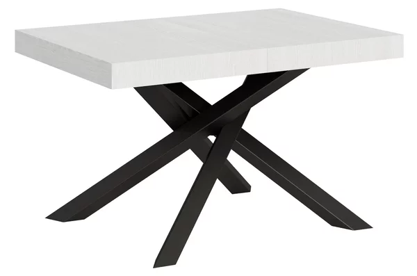 Tavolo Allungabile 140-244x90x77 cm Volantis Bianco Frassino